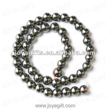 Perles rondes d&#39;hématite magnétique en vrac de 9MM 16 po